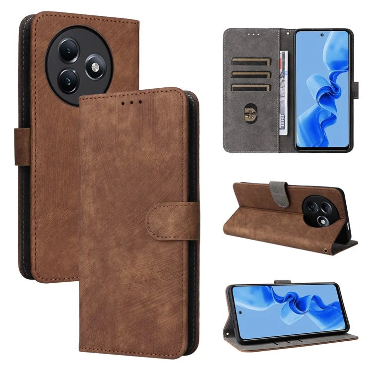 For itel S24 S667LN Case Leather Phone Cover with RFID Blocking Card Slots