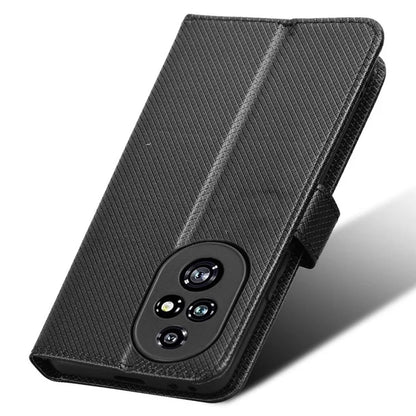 For Honor 200 Pro 5G Case Flip Wallet Diamond Texture PU Leather Phone Cover