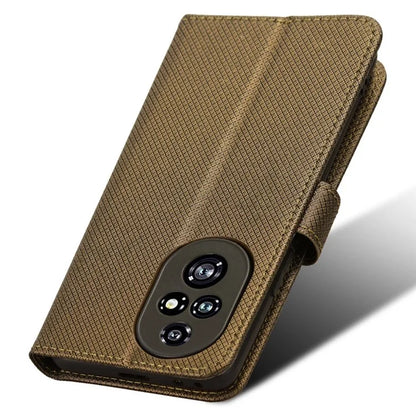 For Honor 200 Pro 5G Case Flip Wallet Diamond Texture PU Leather Phone Cover