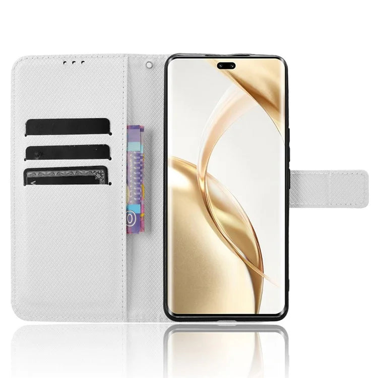 For Honor 200 Pro 5G Case Flip Wallet Diamond Texture PU Leather Phone Cover