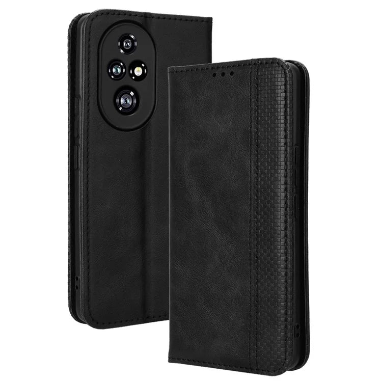 For Honor 200 Pro 5G Case Magnetic Closing Wallet Leather Phone Cover