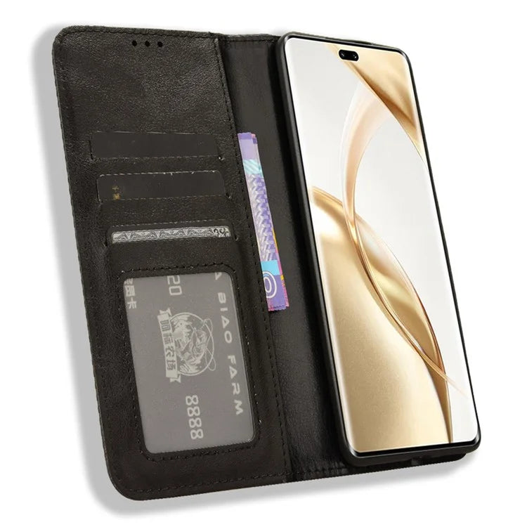 For Honor 200 Pro 5G Case Magnetic Closing Wallet Leather Phone Cover