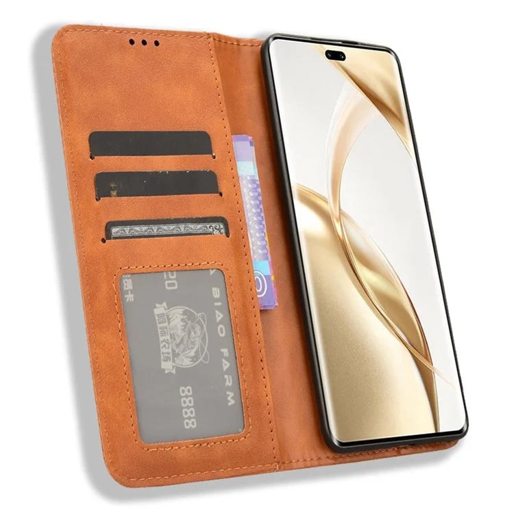 For Honor 200 Pro 5G Case Magnetic Closing Wallet Leather Phone Cover