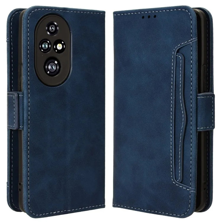 For Honor 200 Pro 5G Case Multiple Card Slots Leather Phone Cover