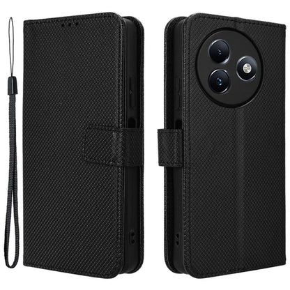 For itel S24 / S667LN Case Diamond Texture Leather Phone Cover