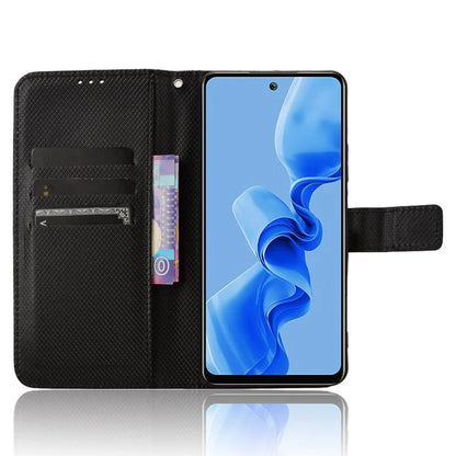 For itel S24 / S667LN Case Diamond Texture Leather Phone Cover