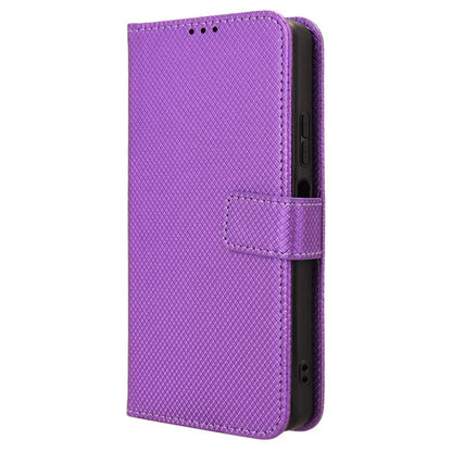 For itel S24 / S667LN Case Diamond Texture Leather Phone Cover