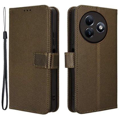 For itel S24 / S667LN Case Diamond Texture Leather Phone Cover