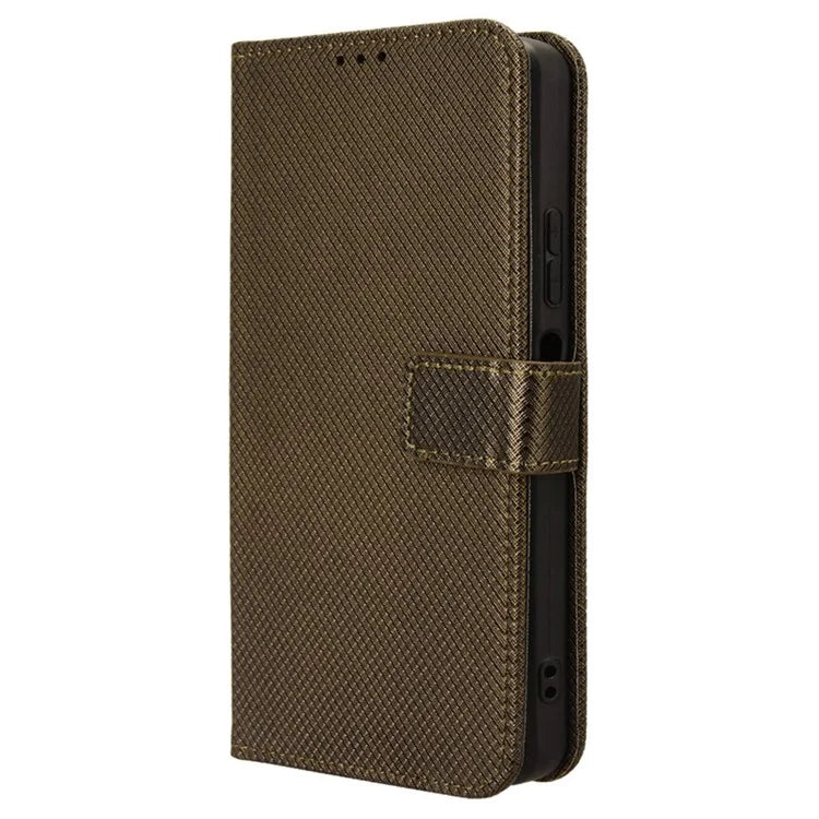 For itel S24 / S667LN Case Diamond Texture Leather Phone Cover