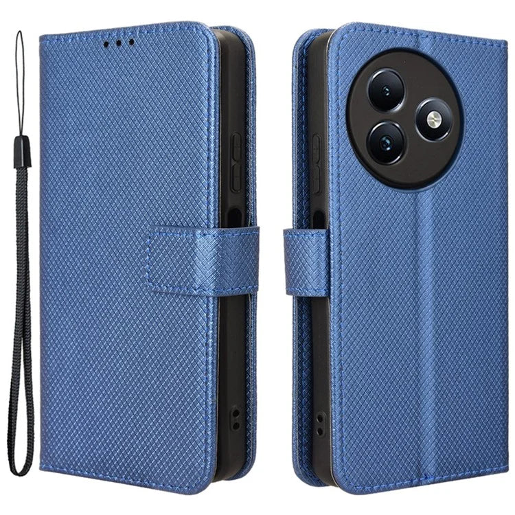 For itel S24 / S667LN Case Diamond Texture Leather Phone Cover