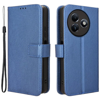 For itel S24 / S667LN Case Diamond Texture Leather Phone Cover