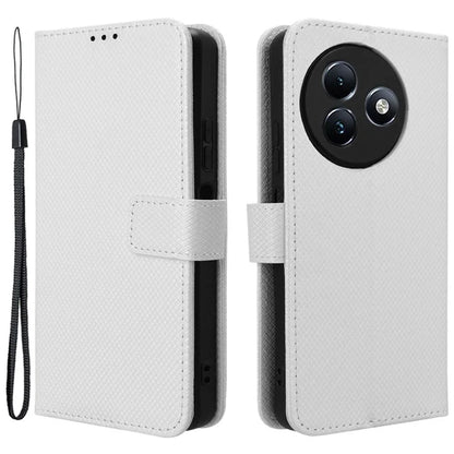 For itel S24 / S667LN Case Diamond Texture Leather Phone Cover