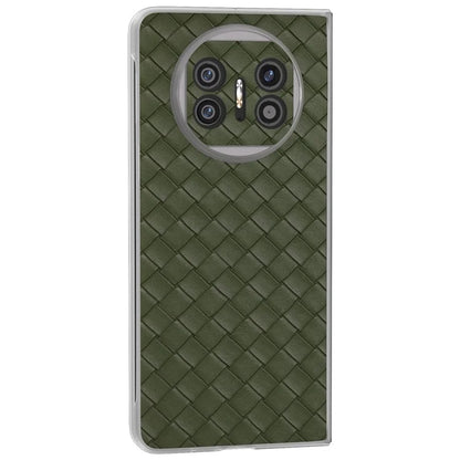 For Huawei Mate X5 Case Woven Texture PU Leather Back Cover