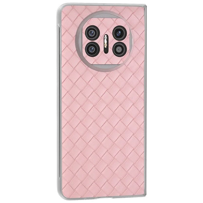 For Huawei Mate X5 Case Woven Texture PU Leather Back Cover