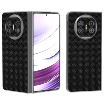 For Huawei Mate X5 Case Woven Texture PU Leather Back Cover