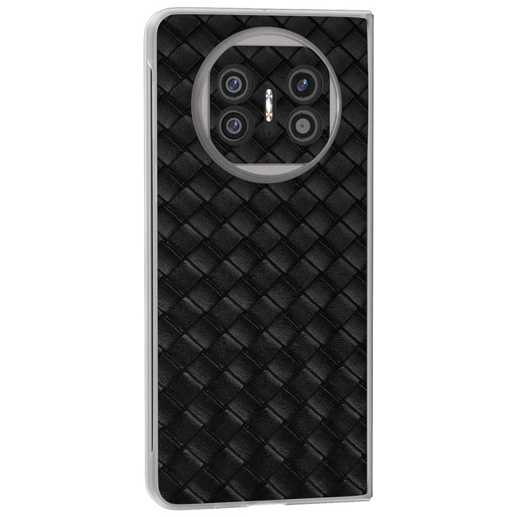 For Huawei Mate X5 Case Woven Texture PU Leather Back Cover