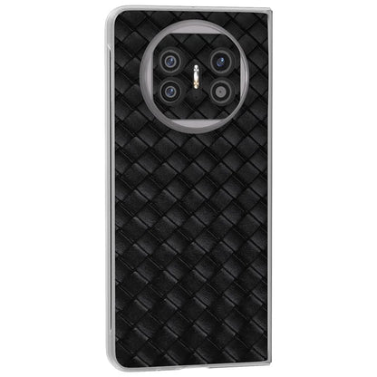 For Huawei Mate X5 Case Woven Texture PU Leather Back Cover