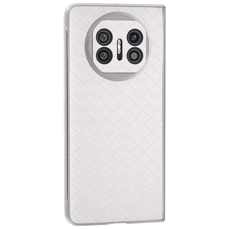 For Huawei Mate X5 Case Woven Texture PU Leather Back Cover