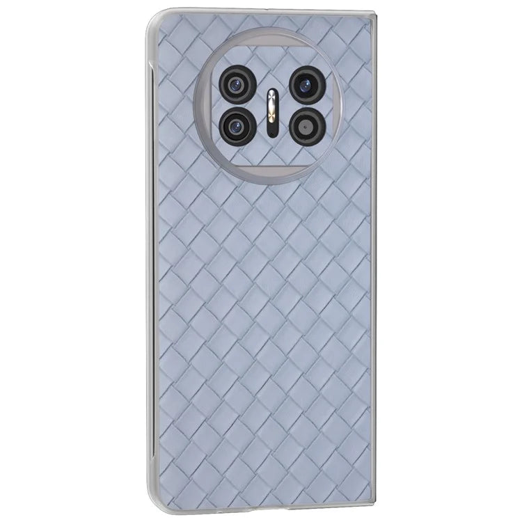 For Huawei Mate X5 Case Woven Texture PU Leather Back Cover