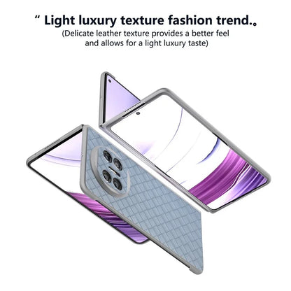 For Huawei Mate X5 Case Woven Texture PU Leather Back Cover