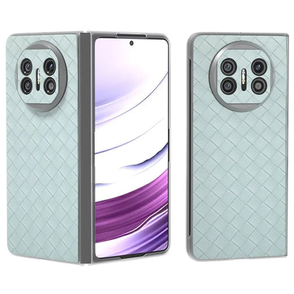 For Huawei Mate X5 Case Woven Texture PU Leather Back Cover