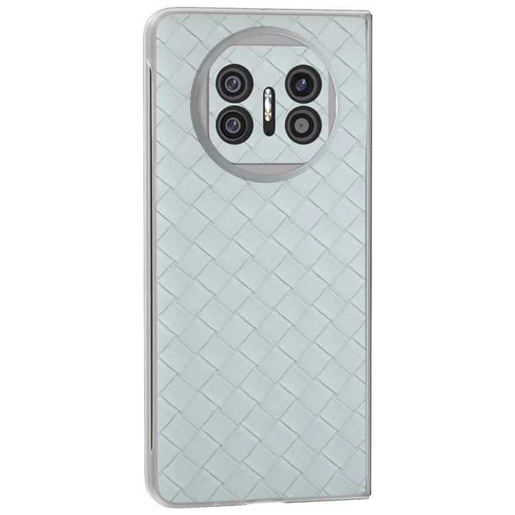 For Huawei Mate X5 Case Woven Texture PU Leather Back Cover
