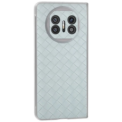For Huawei Mate X5 Case Woven Texture PU Leather Back Cover