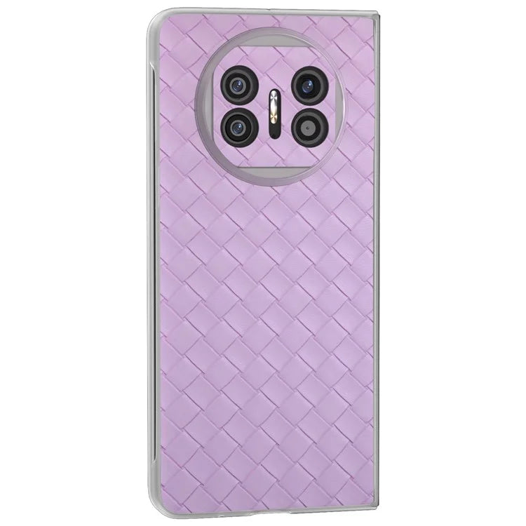 For Huawei Mate X5 Case Woven Texture PU Leather Back Cover