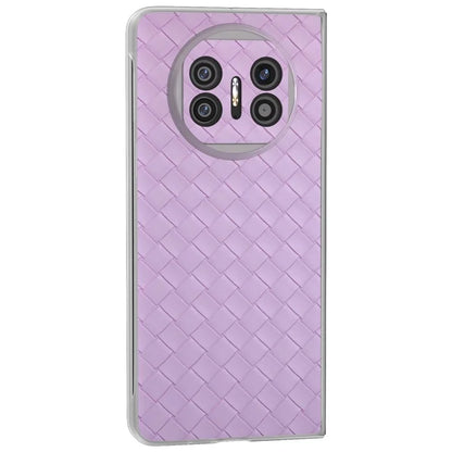 For Huawei Mate X5 Case Woven Texture PU Leather Back Cover