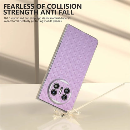 For Huawei Mate X5 Case Woven Texture PU Leather Back Cover