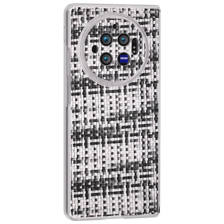 For vivo X Fold3 Case Colorful Plaid Texture Leather+PC Phone Cover