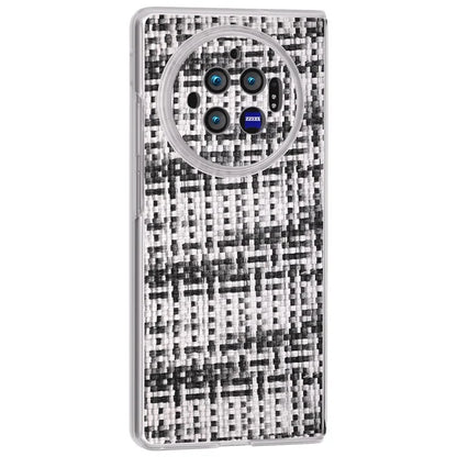 For vivo X Fold3 Case Colorful Plaid Texture Leather+PC Phone Cover