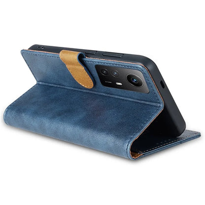 N.BEKUS CSJ-001 For Xiaomi Redmi Note 12S 4G Case Solid Color Wallet Phone Leather Cover