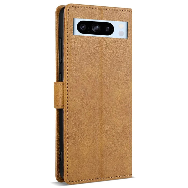 N.BEKUS CSJ-001 For Google Pixel 8 Pro Case Solid Color Leather Wallet Phone Cover