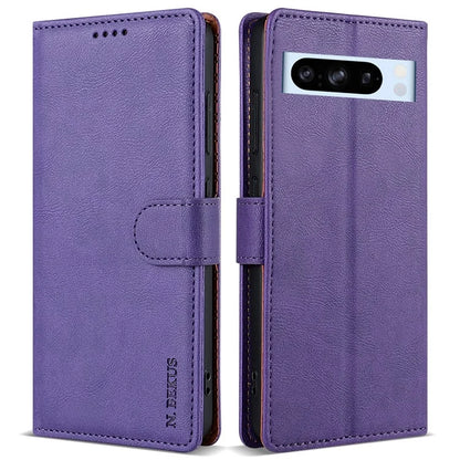 N.BEKUS CSJ-001 For Google Pixel 8 Pro Case Solid Color Leather Wallet Phone Cover