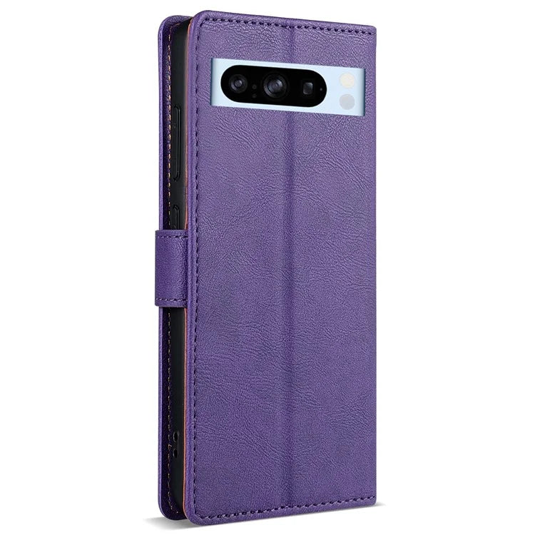 N.BEKUS CSJ-001 For Google Pixel 8 Pro Case Solid Color Leather Wallet Phone Cover