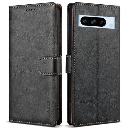 N.BEKUS CSJ-001 For Google Pixel 8 Pro Case Solid Color Leather Wallet Phone Cover