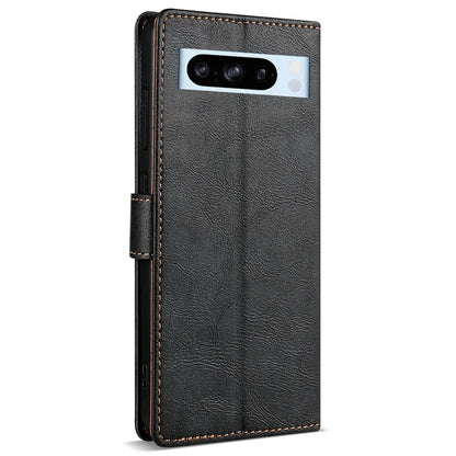 N.BEKUS CSJ-001 For Google Pixel 8 Pro Case Solid Color Leather Wallet Phone Cover