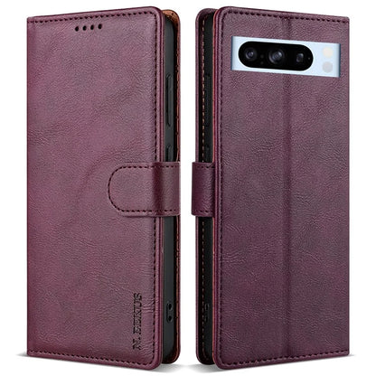 N.BEKUS CSJ-001 For Google Pixel 8 Pro Case Solid Color Leather Wallet Phone Cover