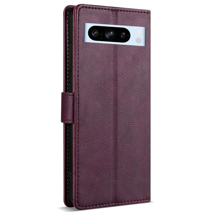 N.BEKUS CSJ-001 For Google Pixel 8 Pro Case Solid Color Leather Wallet Phone Cover