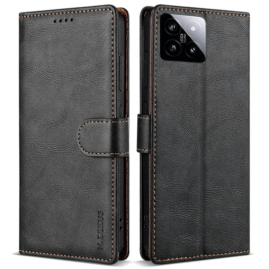 N.BEKUS CSJ-001 For Xiaomi 14 Case PU Leather Cover with Wallet Stand