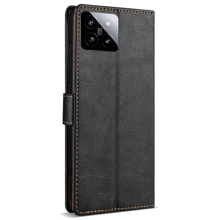 N.BEKUS CSJ-001 For Xiaomi 14 Case PU Leather Cover with Wallet Stand
