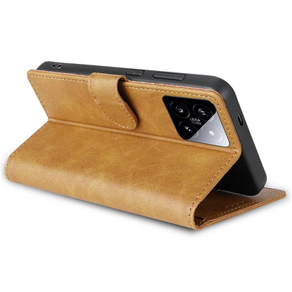 N.BEKUS CSJ-001 For Xiaomi 14 Case PU Leather Cover with Wallet Stand