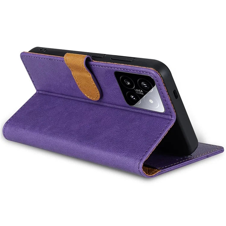 N.BEKUS CSJ-001 For Xiaomi 14 Case PU Leather Cover with Wallet Stand