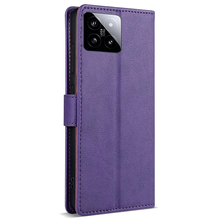 N.BEKUS CSJ-001 For Xiaomi 14 Case PU Leather Cover with Wallet Stand