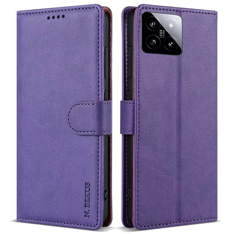 N.BEKUS CSJ-001 For Xiaomi 14 Case PU Leather Cover with Wallet Stand