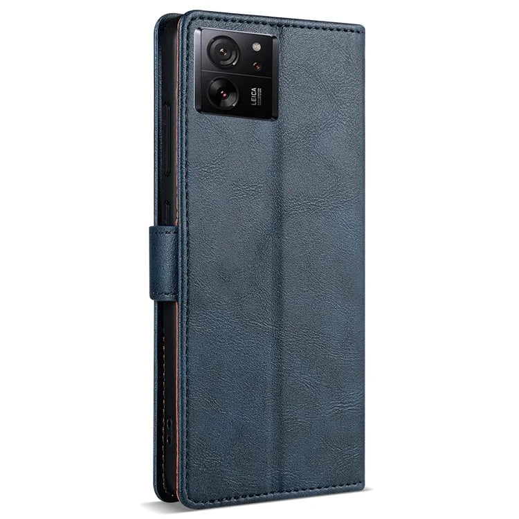N.BEKUS CSJ-001 For Xiaomi 13T / 13T Pro Wallet Phone Case Solid Color Leather Flip Cover