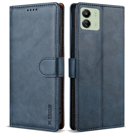 N.BEKUS CSJ-001 For Xiaomi Redmi 13C 4G / 13C 5G / Poco C65 4G / Poco M6 5G / 13R 5G Case Stand Magnetic Leather Phone Cover