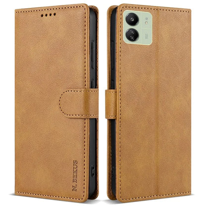 N.BEKUS CSJ-001 For Xiaomi Redmi 13C 4G / 13C 5G / Poco C65 4G / Poco M6 5G / 13R 5G Case Stand Magnetic Leather Phone Cover