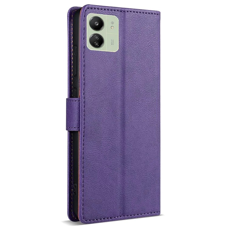 N.BEKUS CSJ-001 For Xiaomi Redmi 13C 4G / 13C 5G / Poco C65 4G / Poco M6 5G / 13R 5G Case Stand Magnetic Leather Phone Cover
